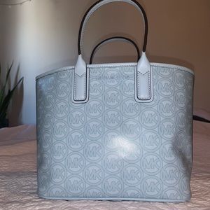 Michael Kors pale ocean blue Jodie small tote bag